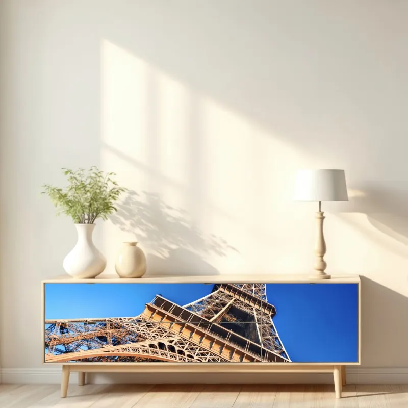 Repositionierbarer Aufkleber violette kosmische sphären abstrakte kunst – Wallnifity®