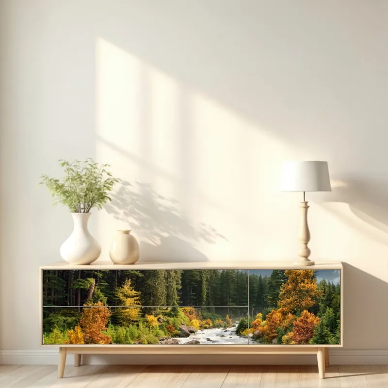 Repositionierbarer Aufkleber Dallas skyline im violetten abendlicht – Wallnifity®
