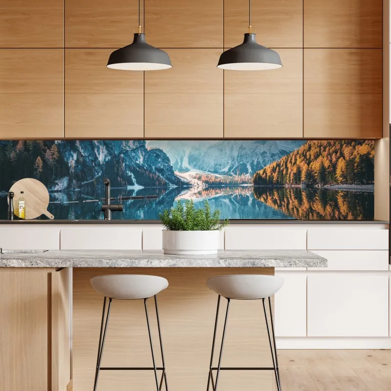 Repositionierbarer Aufkleber buntes bausteinmuster – Wallnifity®