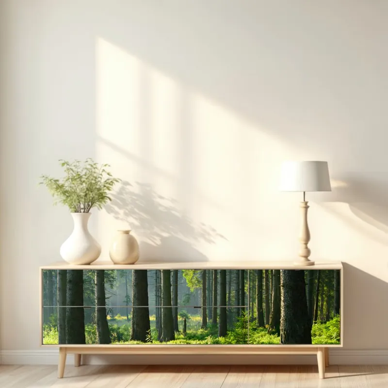 Repositionierbarer Aufkleber goldenes blatt auf schwarzem hintergrund – Wallnifity®