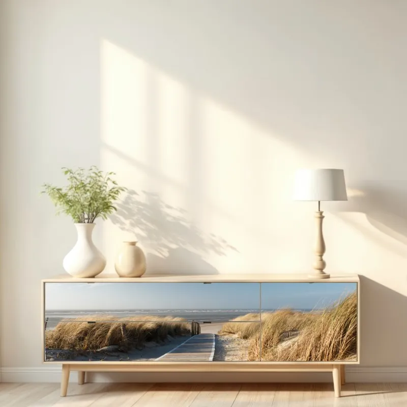 Repositionierbarer Aufkleber frau mit rosenkopf surreales blumenporträt – Wallnifity®