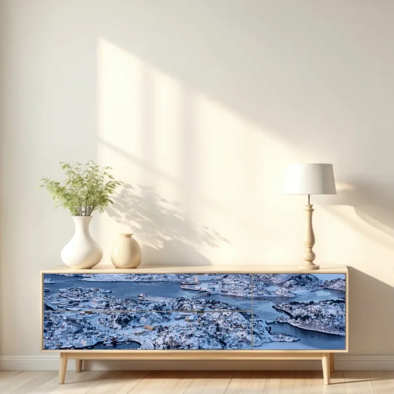 Repositionierbarer Aufkleber elegante callas in monochrom – Wallnifity®