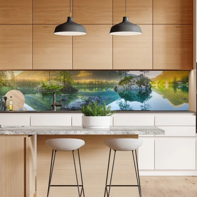 Repositionierbarer Aufkleber London skyline mit spiegelung auf dem fluss – Wallnifity®