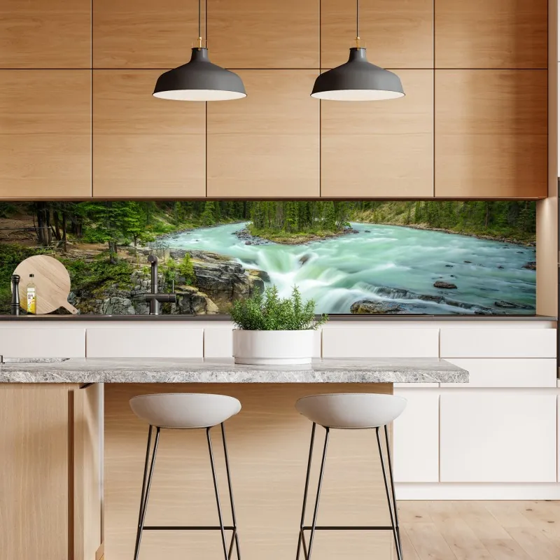 Repositionierbarer Aufkleber farbenfrohe strelitzie aquarell botanisches bild – Wallnifity®