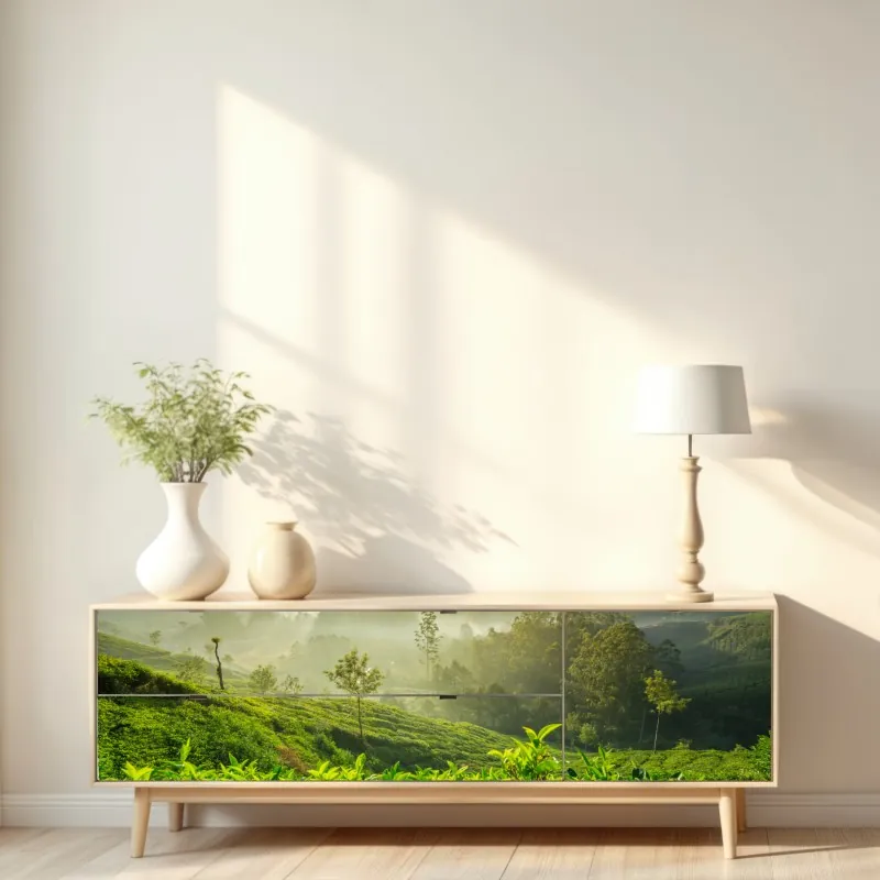 Repositionierbarer Aufkleber tropisches leopardenmuster – Wallnifity®