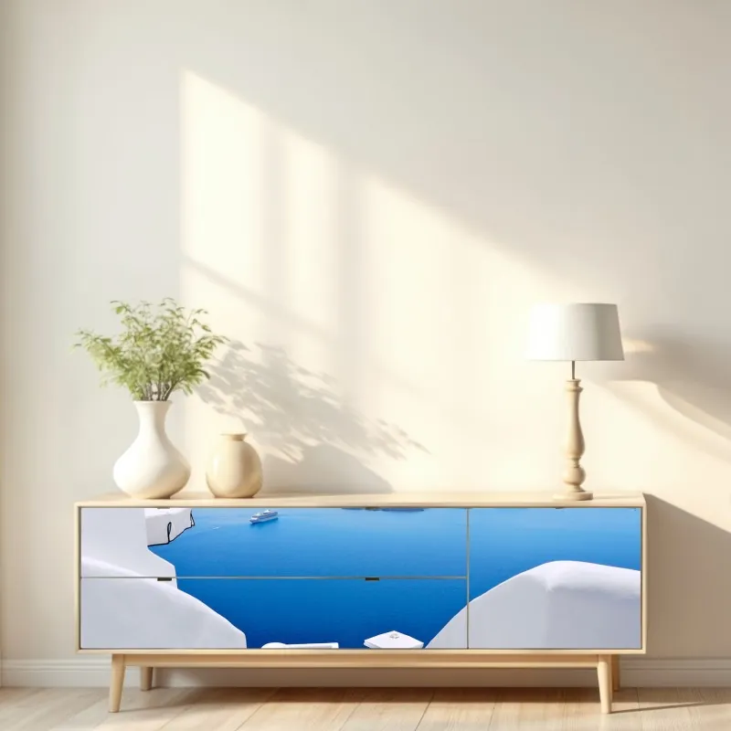 Repositionierbarer Aufkleber Dallas skyline bei sonnenuntergang – Wallnifity®