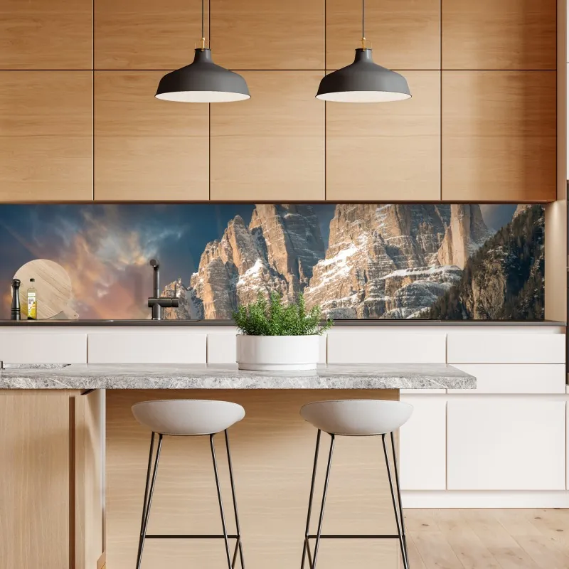 Repositionierbarer Aufkleber tropischer palmstrand – Wallnifity®