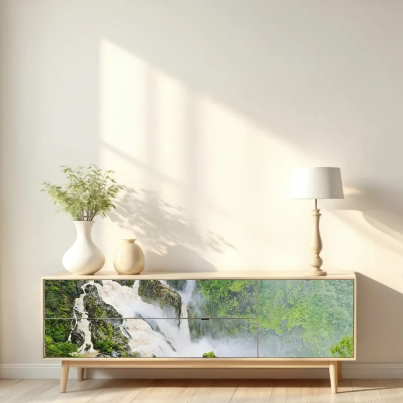 Repositionierbarer Aufkleber sonnenblumen und birnen stilleben – Wallnifity®
