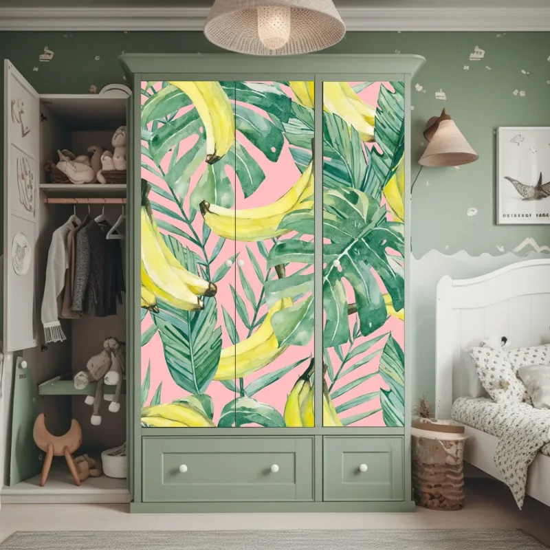 Schrankaufkleber tropischer palmstrand in Punta Cana – Wallnifity®