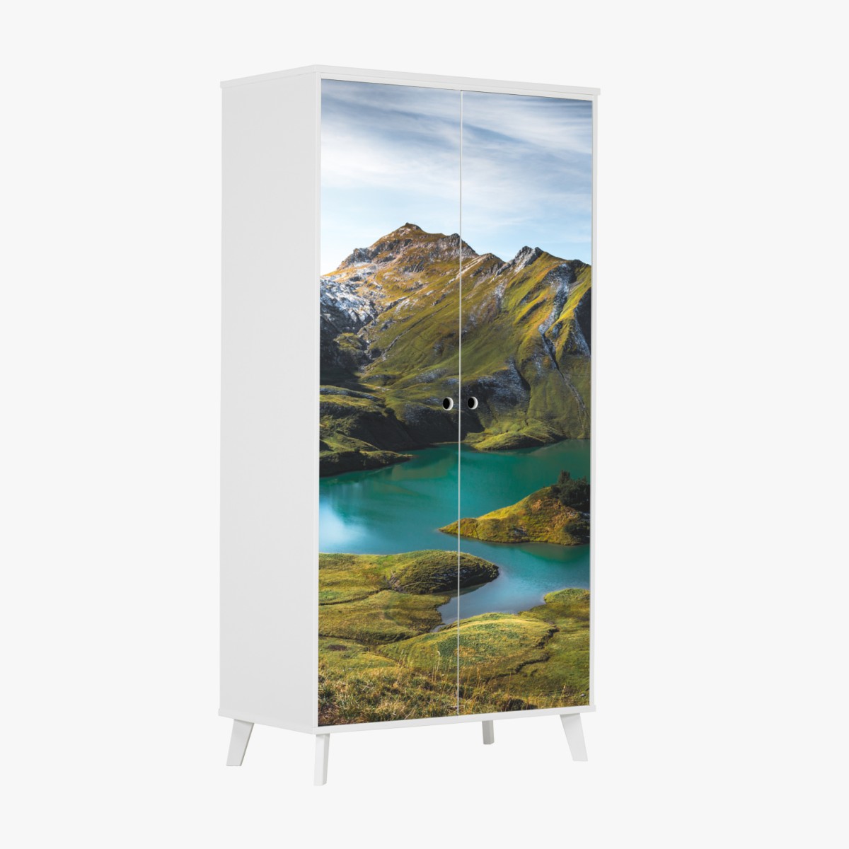 Schrankaufkleber türkises seeidyll am Schrecksee, Bayern – Wallnifity®