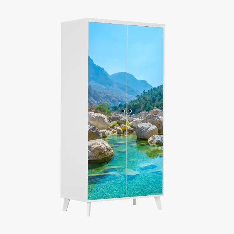 Schrankaufkleber lila tulpen im bukett – Wallnifity®