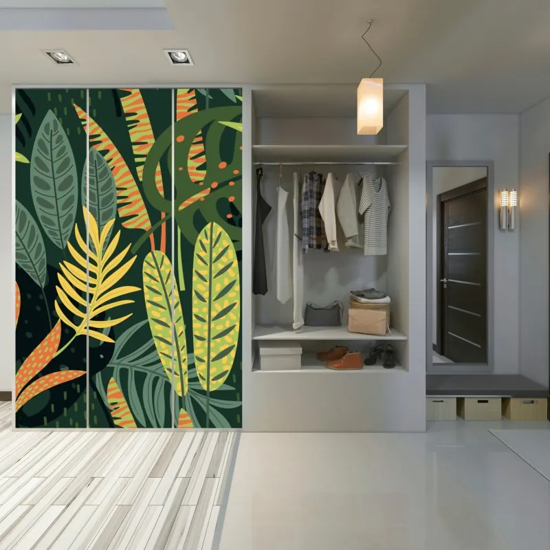 Schrankaufkleber goldene dünenkurven – Wallnifity®