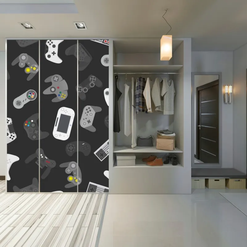 Schrankaufkleber makro gänseblümchen spiralmuster – Wallnifity®