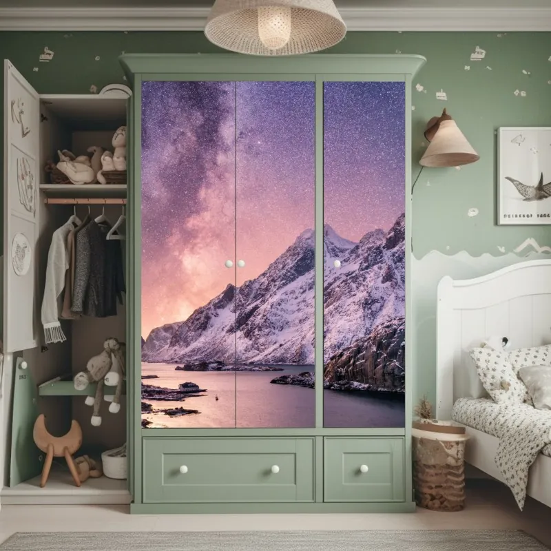 Schrankaufkleber Golden Gate Bridge reflektiert am strand – Wallnifity®