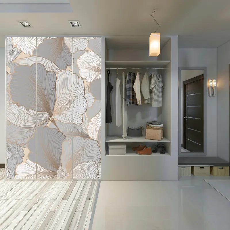 Schrankaufkleber pastellmuster mit rehkitzen und hasen – Wallnifity®
