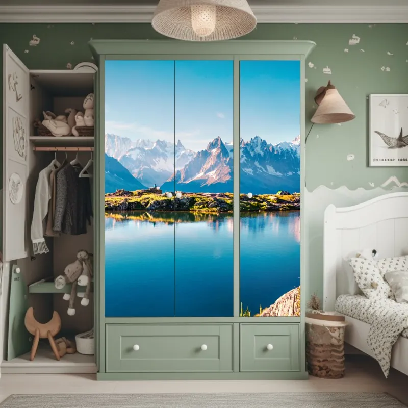 Schrankaufkleber schwarzer marmor mit adern – Wallnifity®