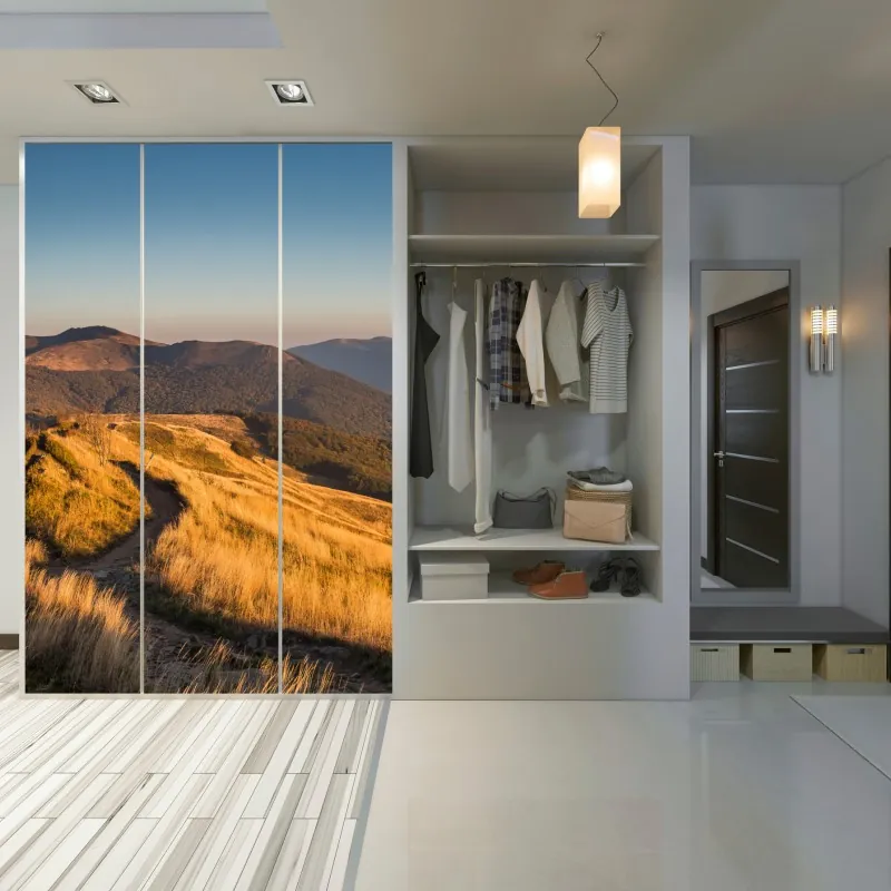 Schrankaufkleber Manhattan luftaufnahme skyline in monochrom – Wallnifity®