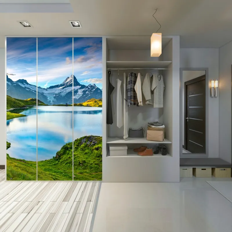 Schrankaufkleber tropischer palmstrand in Punta Cana – Wallnifity®