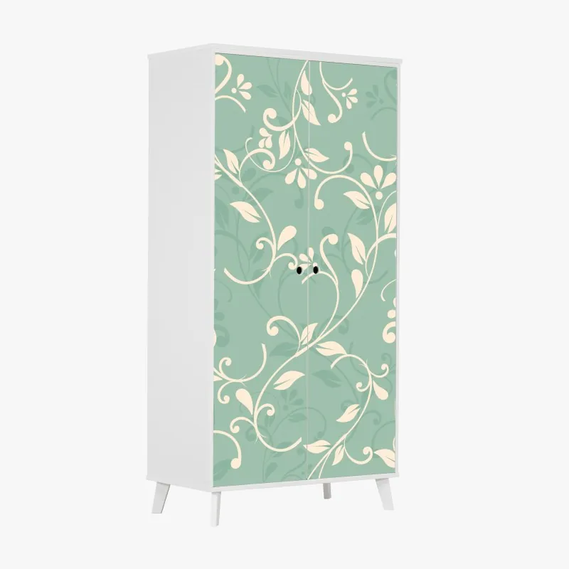 Schrankaufkleber moodige violette blumenstilleben – Wallnifity®