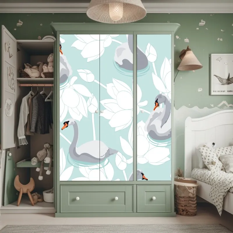 Schrankaufkleber nahtloses muster mit rock-symbolen – Wallnifity®