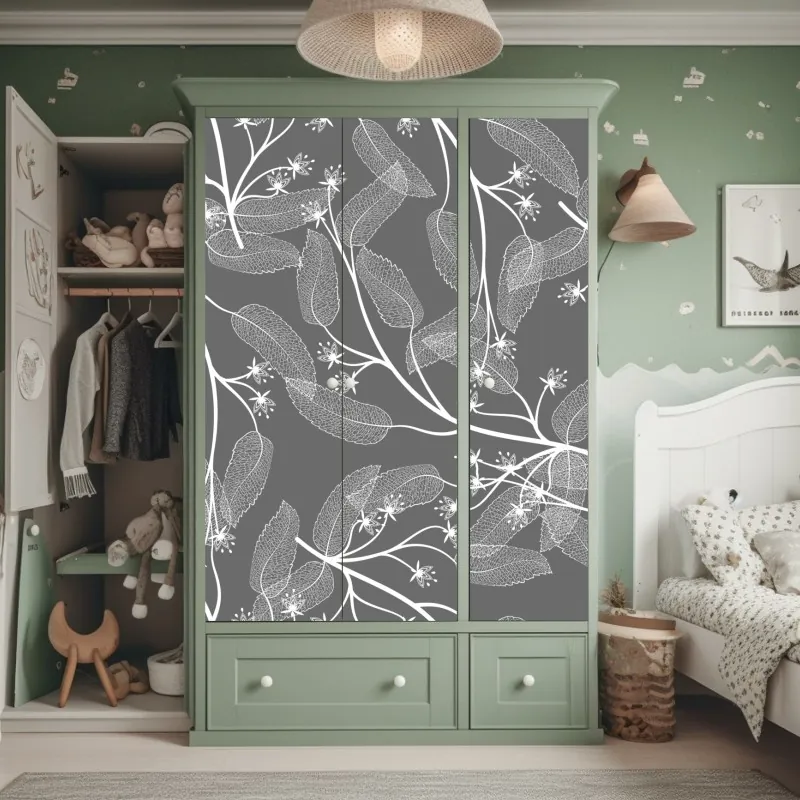 Schrankaufkleber Flatiron, New York — monochrome architektur – Wallnifity®