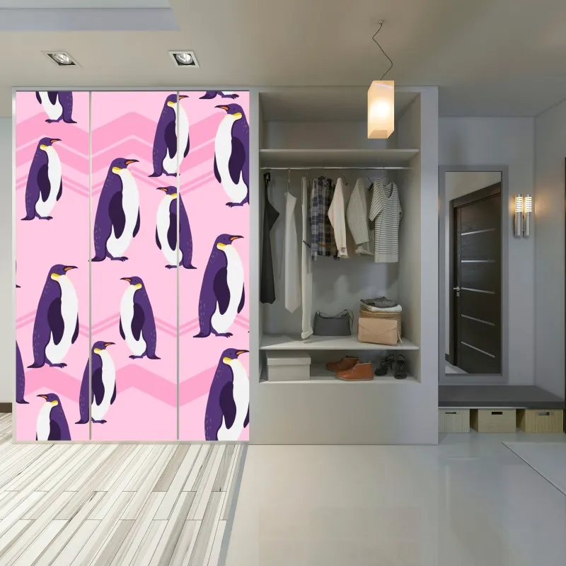 Schrankaufkleber monochromes zellmuster – Wallnifity®