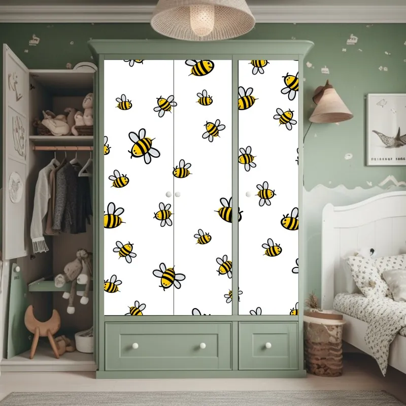 Schrankaufkleber monochrome geschichtete berge – Wallnifity®