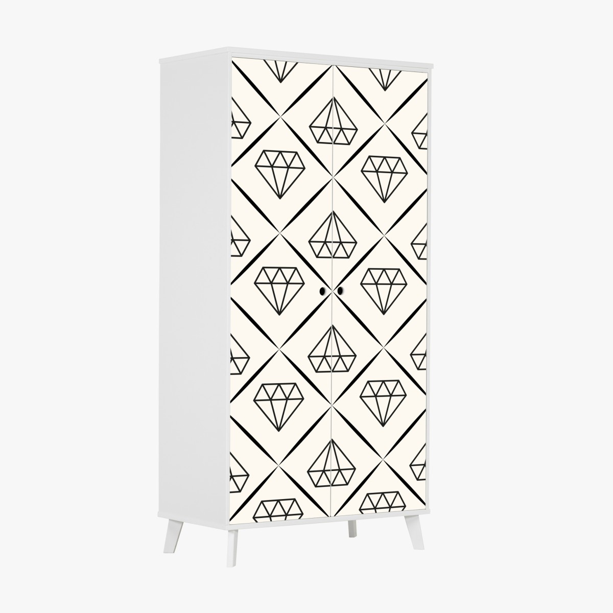 Schrankaufkleber geometrisches diamantmuster – Wallnifity®