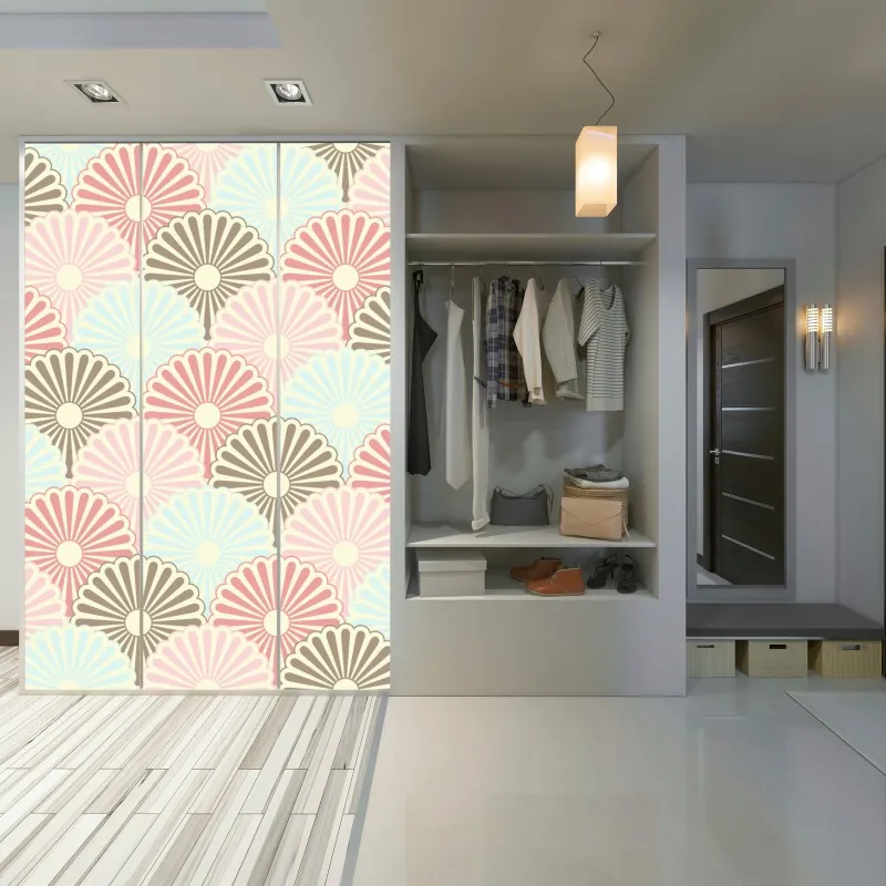 Schrankaufkleber sonnige panoramaaufnahme von Positano an der Amalfiküste – Wallnifity®