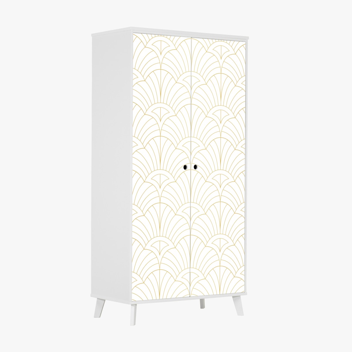 Schrankaufkleber goldenes art deco muster – Wallnifity®