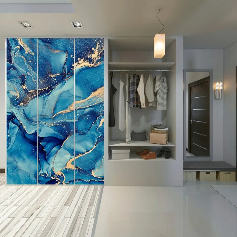 Schrankaufkleber weiße und rosa orchidee vor schwarzem hintergrund – Wallnifity®