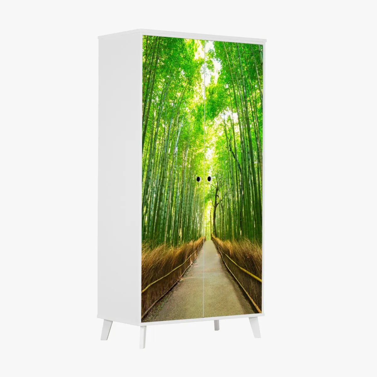 Schrankaufkleber ruhiger bambusweg in Kyoto – Wallnifity®