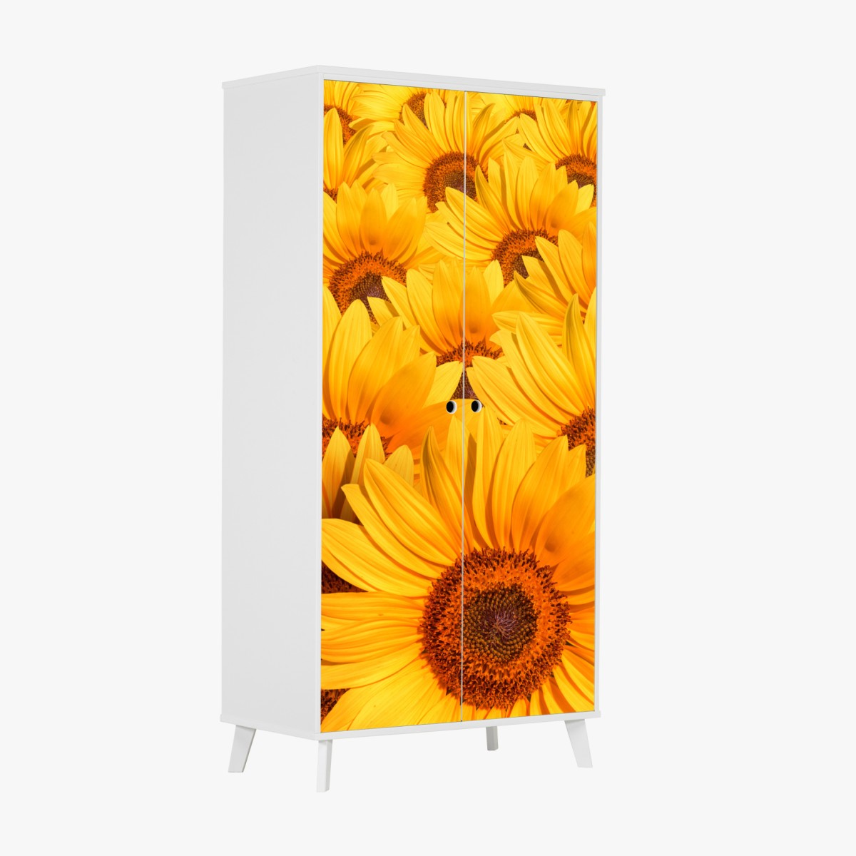 Schrankaufkleber goldenes sonnenblumenfeld – Wallnifity®