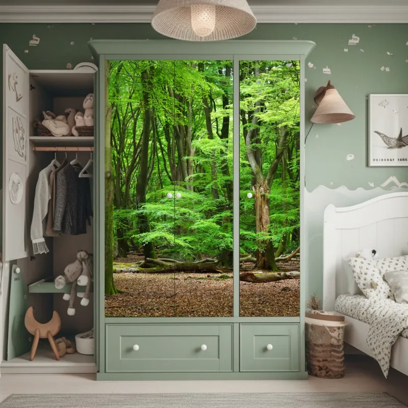 Schrankaufkleber nahaufnahme turbinenblätter des jettriebwerks – Wallnifity®