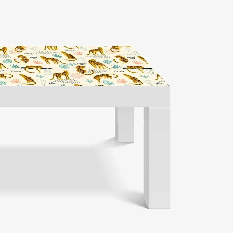Tischaufkleber und Schreibtischaufkleber lebendige orange abstrakte alkoholkunst – Wallnifity®