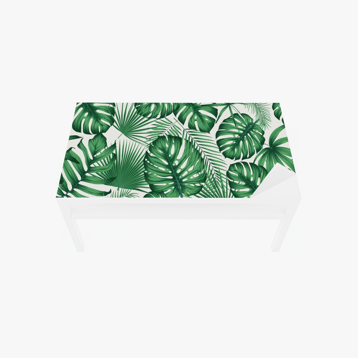 Tischaufkleber und Schreibtischaufkleber tropisches monstera- und palmblättermuster – Wallnifity®