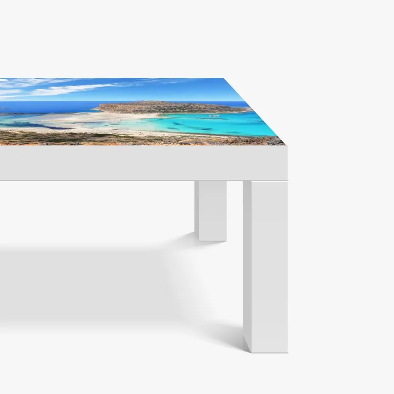 Tischaufkleber und Schreibtischaufkleber sonniger strand Las Teresitas panorama – Wallnifity®
