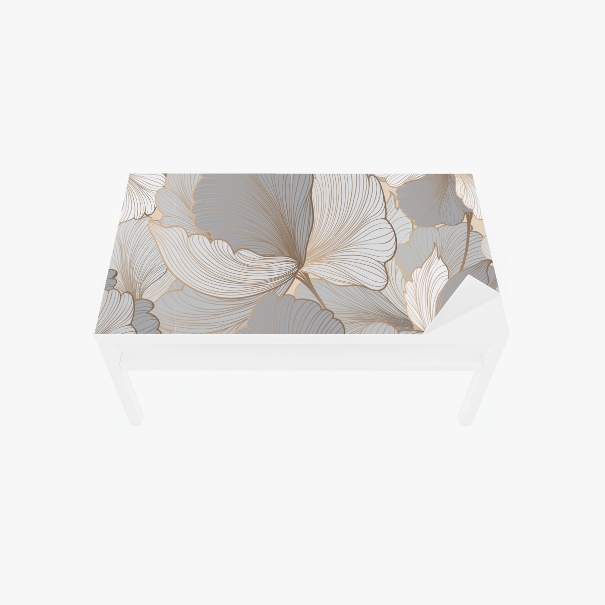 Tischaufkleber und Schreibtischaufkleber zartes pastell blumenmuster – Wallnifity®