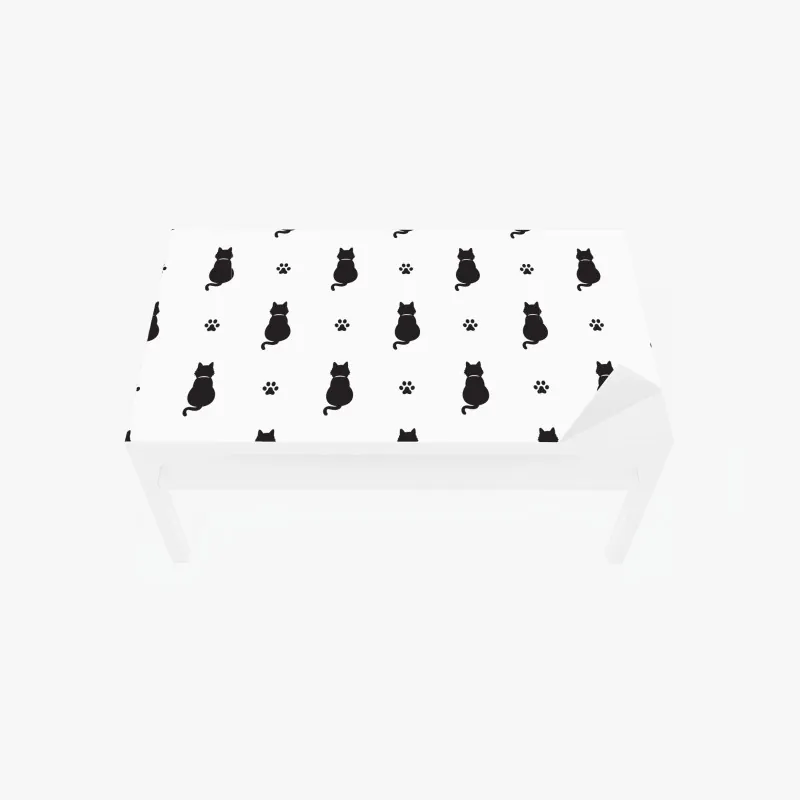 Tischaufkleber und Schreibtischaufkleber tropische blätter und zitrus illustration – Wallnifity®