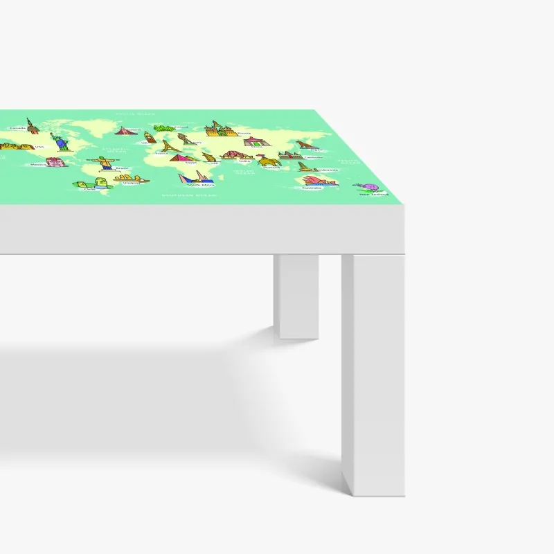 Tischaufkleber und Schreibtischaufkleber zarte pastellblumen im botanischen stil – Wallnifity®