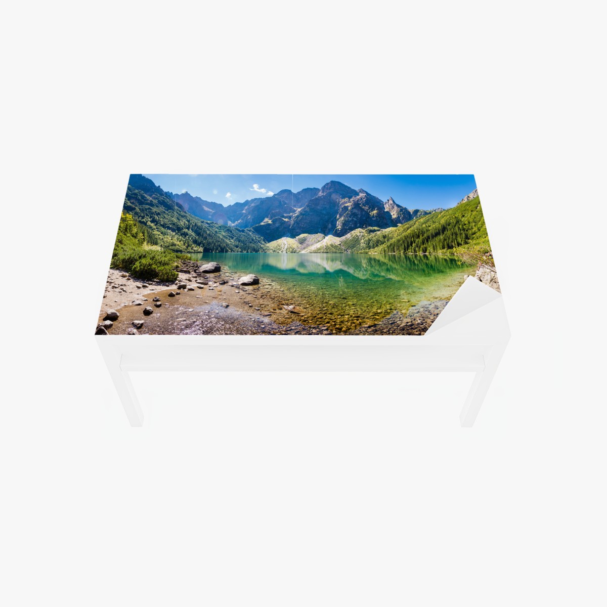 Tischaufkleber und Schreibtischaufkleber ruhiger alpensee – Wallnifity®