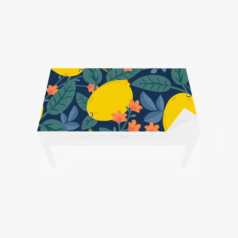 Tischaufkleber und Schreibtischaufkleber lila fliederblüte mit tau – Wallnifity®