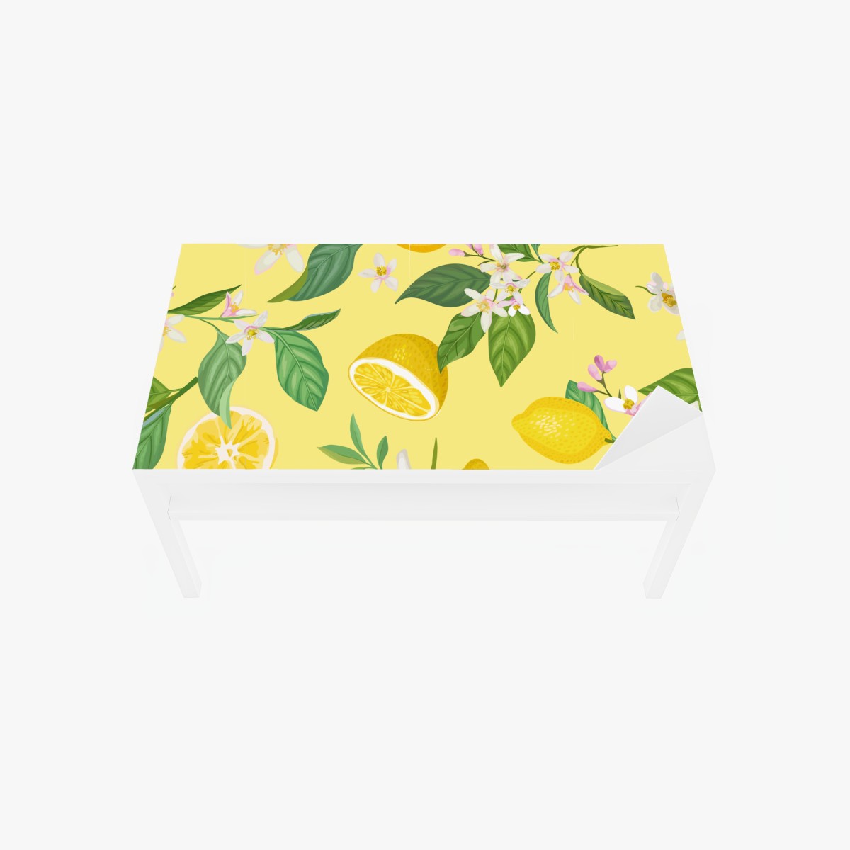 Tischaufkleber und Schreibtischaufkleber zitronenblüten botanisches muster – Wallnifity®