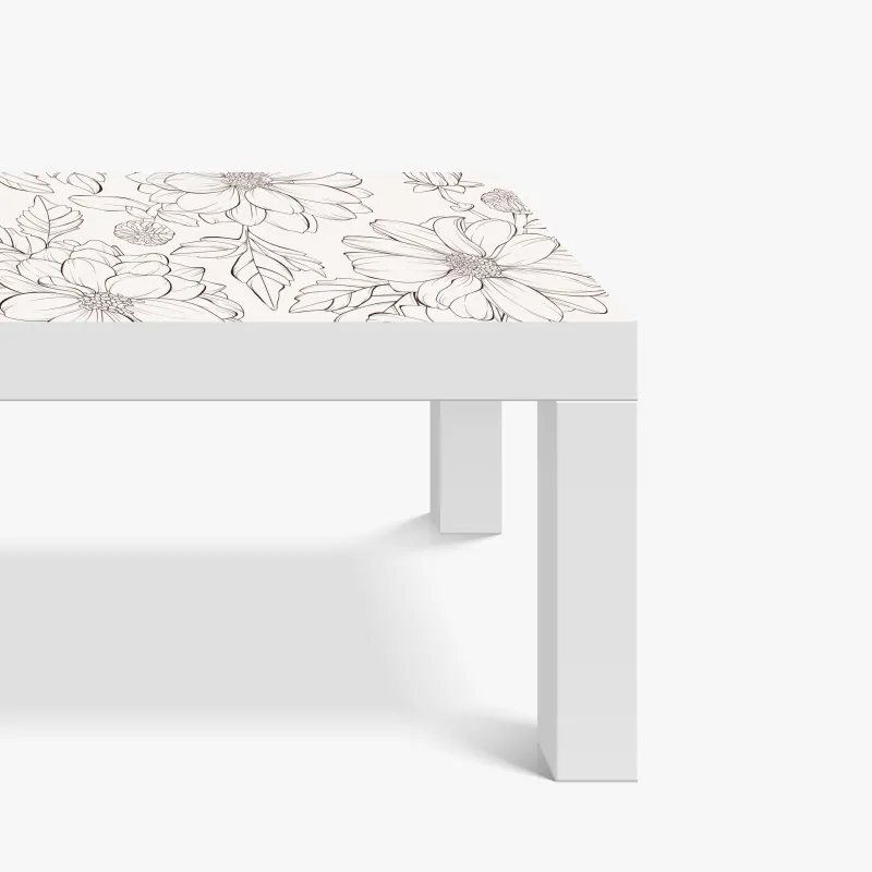Tischaufkleber und Schreibtischaufkleber rosa orchideen spiegelung – Wallnifity®