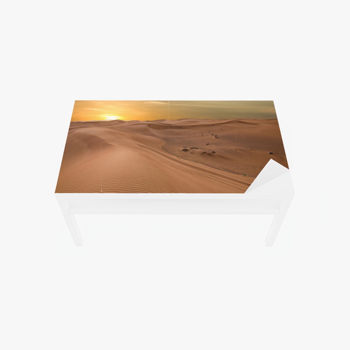 Tischaufkleber und Schreibtischaufkleber sonnenuntergang über der wüste VAE – Wallnifity®