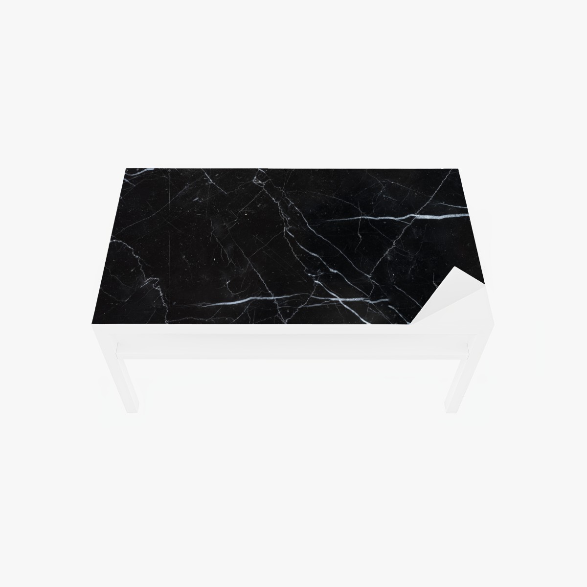 Tischaufkleber und Schreibtischaufkleber schwarze marquina marmorstruktur für moderne interieur – Wallnifity®