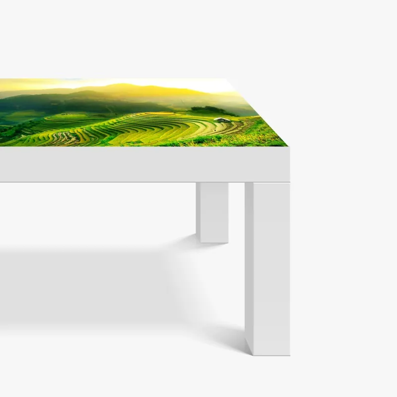 Tischaufkleber und Schreibtischaufkleber luftige wolkenlandschaft im soften blau – Wallnifity®