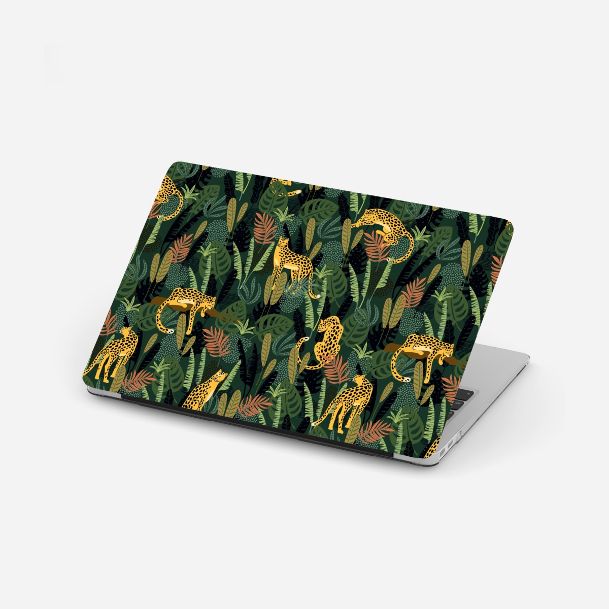 Laptop-Aufkleber tropisches leopardenmuster – Wallnifity®