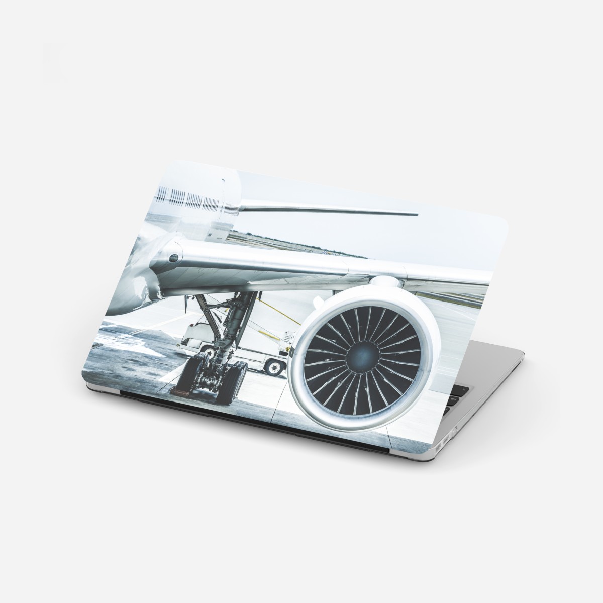 Laptop-Aufkleber nahaufnahme triebwerk am terminal – Wallnifity®