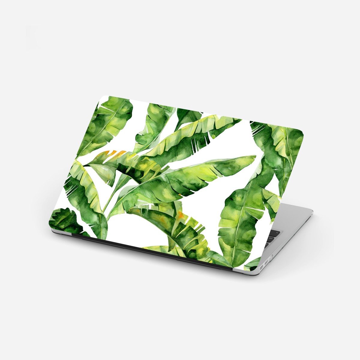 Laptop-Aufkleber tropisches bananenblatt aquarellmuster – Wallnifity®